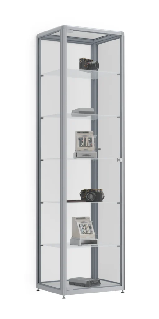 stojąca witryna do muzeum